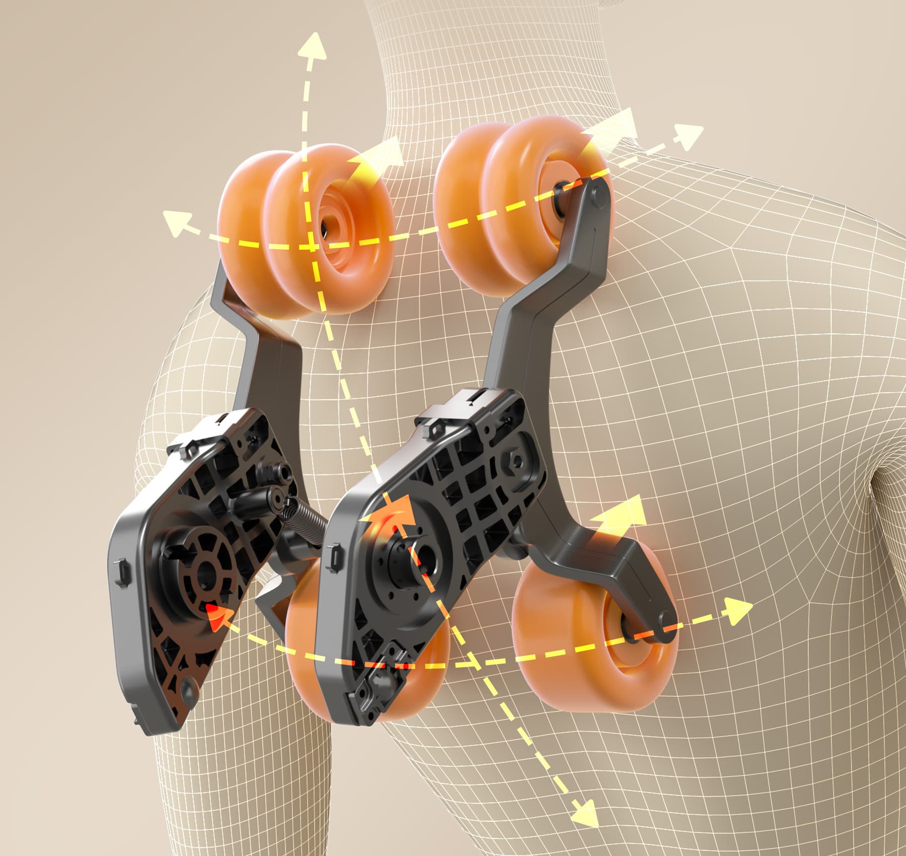 3D masszázsszerkezet a teljes élményért